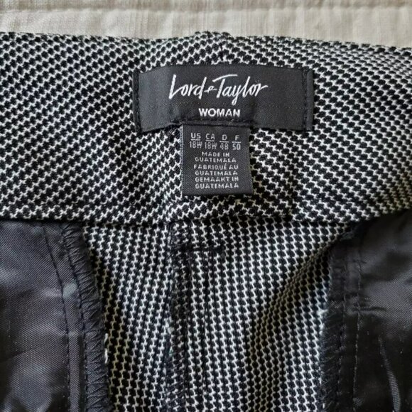LORD & TAYLOR KELLY ANKLE PANTS SIZE 18W NEW STRAIGHT LEG MID RISE - Picture 7 of 10